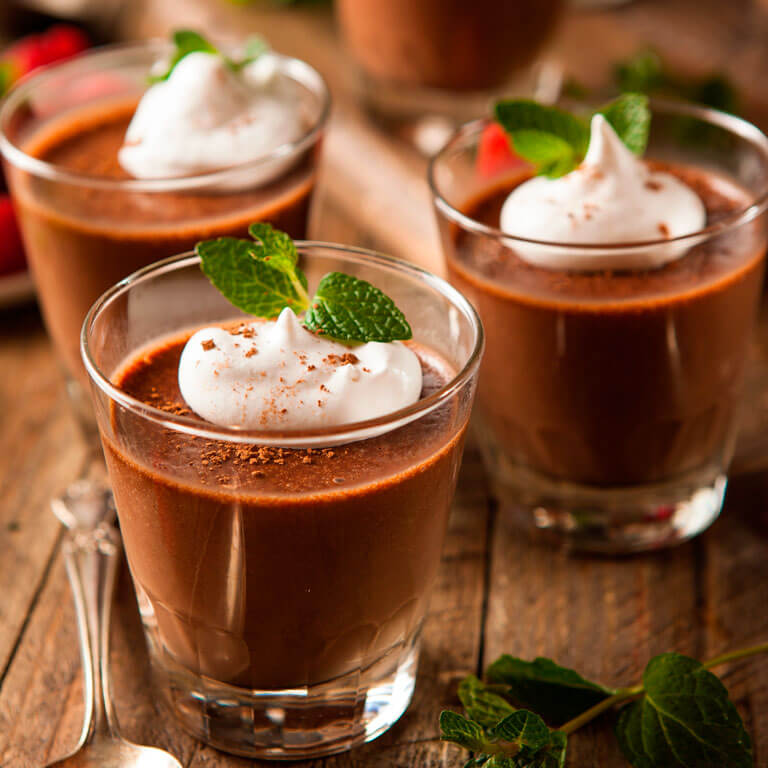Tea Mousse with Honey and Cream Banner - Mobile
